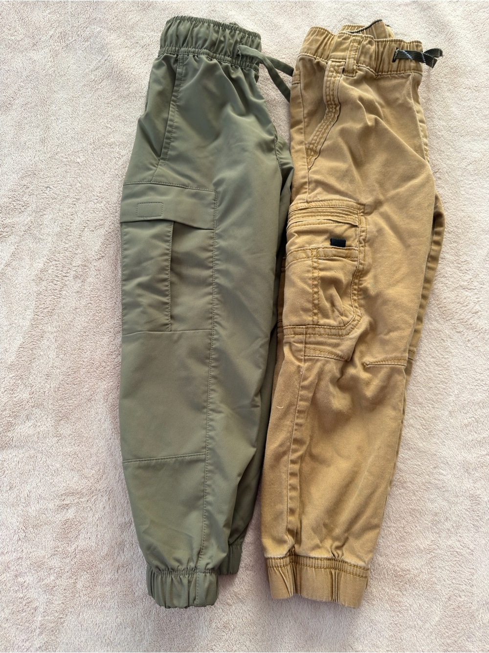 Wrangler Kids Olive Green and Khaki Cargo Joggers
